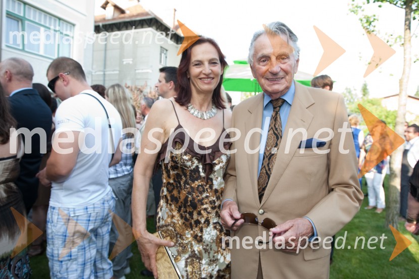 Demeter Bitenc, igralec in spremljevalka Majda PintarSprejem egiptovskega veleposlanika