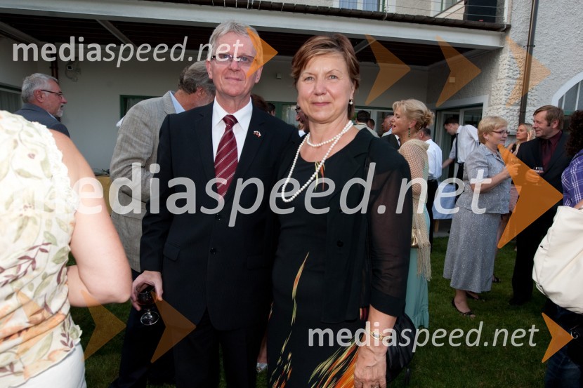 dr. Petr Voznica, veleposlanik Češke republike v Sloveniji in soproga MiladaSprejem egiptovskega veleposlanika