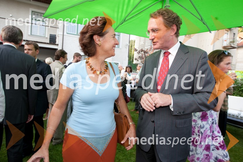 	Nj. eks. Anunciada Fernandez de Cordova, veleposlanica Španije in Jos Douma, veleposlanik Nizozemske v SlovenijiSprejem egiptovskega veleposlanika