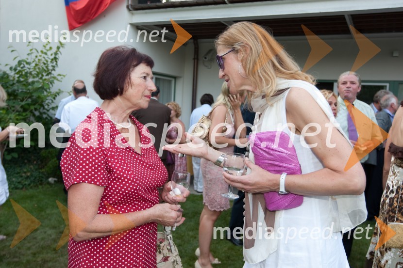 Vida Rudolf, Konzulat R.J. Koreje in Karin Košak Arzenšek, lastnica Galerije FeniksSprejem egiptovskega veleposlanika