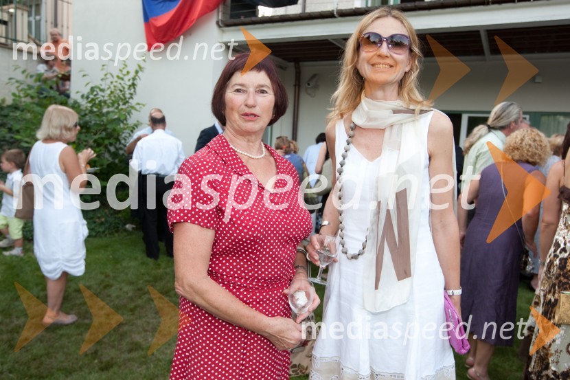 Vida Rudolf, Konzulat R.J. Koreje in Karin Košak Arzenšek, lastnica Galerije FeniksSprejem egiptovskega veleposlanika