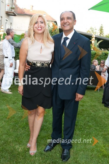 Ahmed Farouk, veleposlanik Egipta v Sloveniji, soproga NesrinSprejem egiptovskega veleposlanika