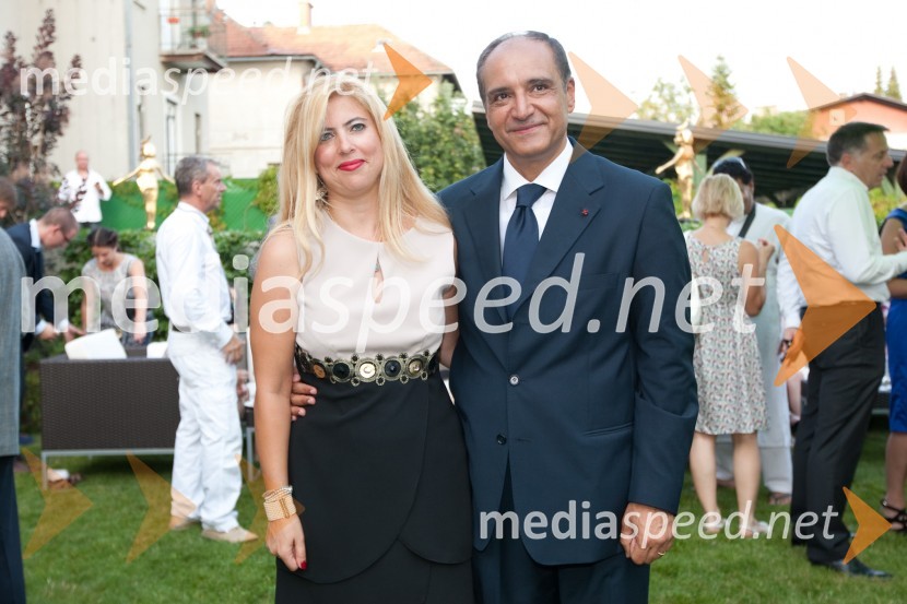 Ahmed Farouk, veleposlanik Egipta v Sloveniji, soproga NesrinSprejem egiptovskega veleposlanika