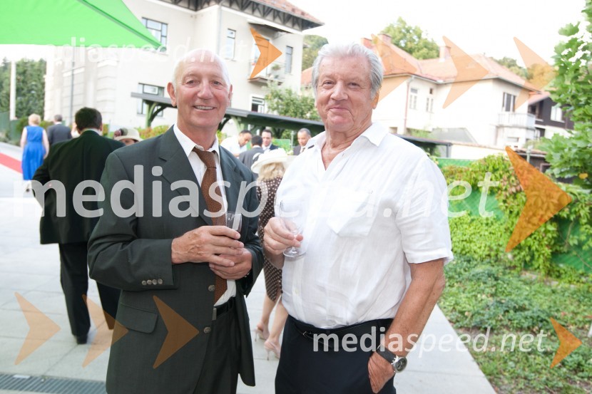 Ivan Rudolf, častni konzul Konzulata republike Koreje in prof. Vinko Dolenc, nevrokirurgSprejem egiptovskega veleposlanika