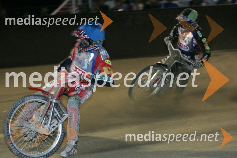 Davor Volk, AMD Krško in Norbert Groegler, AvstrijaSPEEDWAY, 3. dirka ekipnega DP Slovenije, Hrvaške in Avstrije