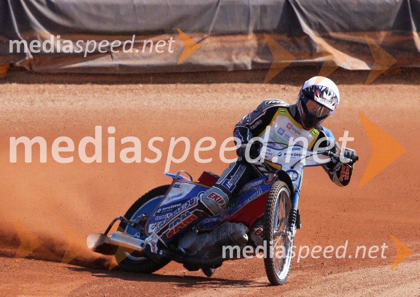 Nejc Kladušan (AMD Krško)Speedway, državno prvenstvo posameznikov Slovenije in Hrvaške, 3. dirka
