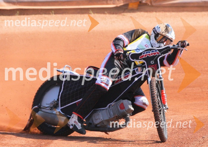 Nejc Malešič (AMTK Ljubljana)Speedway, državno prvenstvo posameznikov Slovenije in Hrvaške, 3. dirka