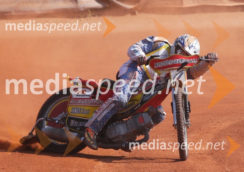 Matic Ivačič (AMD Krško)Speedway, državno prvenstvo posameznikov Slovenije in Hrvaške, 3. dirka