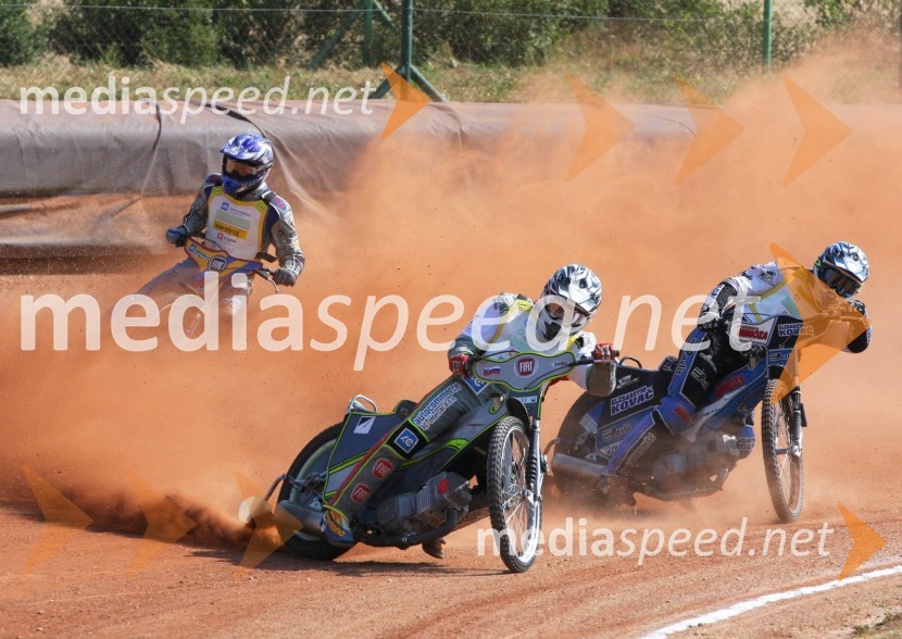 Aleš Kraljič, Dino Kovačič, Jernej PečnikSpeedway, državno prvenstvo posameznikov Slovenije in Hrvaške, 3. dirka