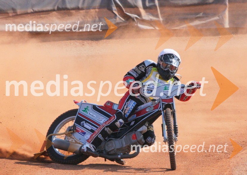 Samo Kukovica (AMD Krško)Speedway, državno prvenstvo posameznikov Slovenije in Hrvaške, 3. dirka