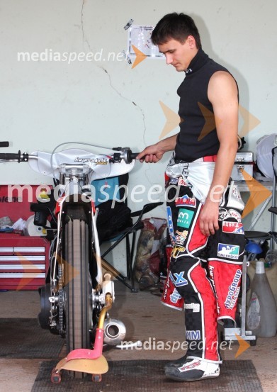 Samo Kukovica (AMD Krško)Speedway, državno prvenstvo posameznikov Slovenije in Hrvaške, 3. dirka