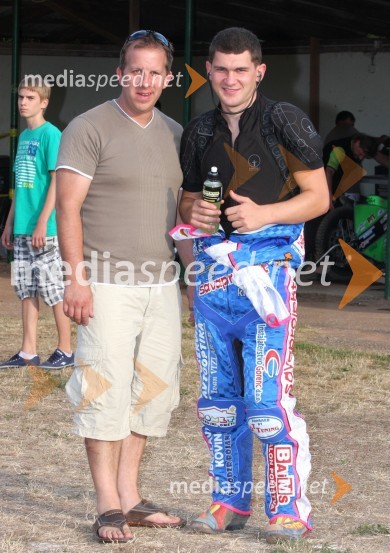 Tomaž Drnač (DT Tuning) in Matija Duh (AMD Krško)Speedway, državno prvenstvo posameznikov Slovenije in Hrvaške, 3. dirka