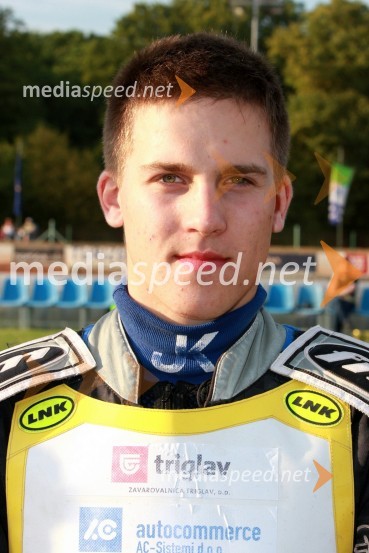 Nejc Kladušan (AMD Krško)Speedway, državno prvenstvo posameznikov Slovenije in Hrvaške, 3. dirka