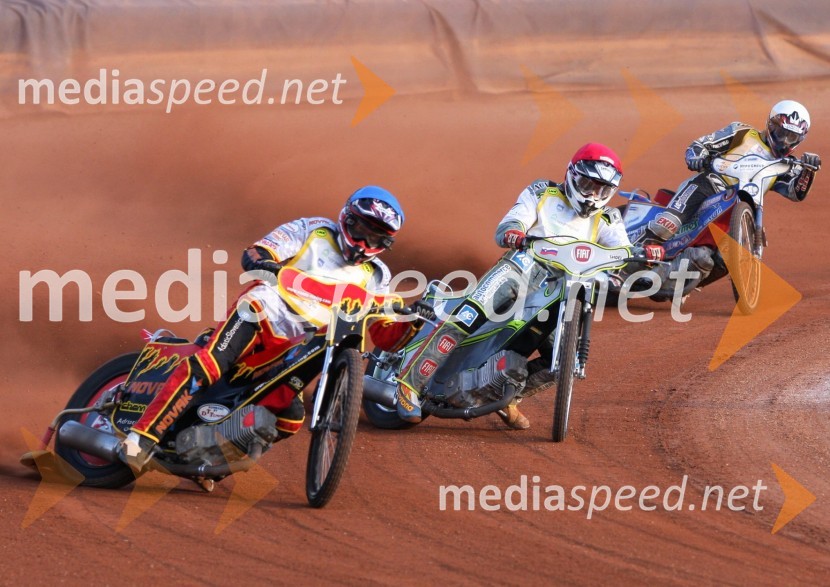 Aleksander Čonda, Aleš Kraljič, Nejc KladušanSpeedway, državno prvenstvo posameznikov Slovenije in Hrvaške, 3. dirka