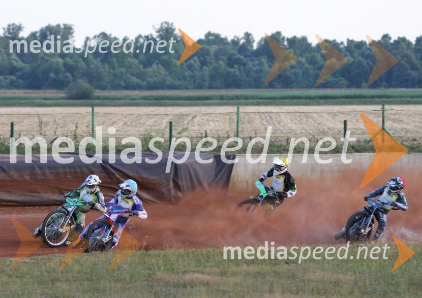 Matija Duh, Beno Lipnik, Žiga Radkovič, Jasmin IlijašSpeedway, državno prvenstvo posameznikov Slovenije in Hrvaške, 3. dirka