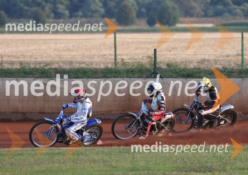 Matej Žagar, Samo Kukovica, Nejc MalešičSpeedway, državno prvenstvo posameznikov Slovenije in Hrvaške, 3. dirka