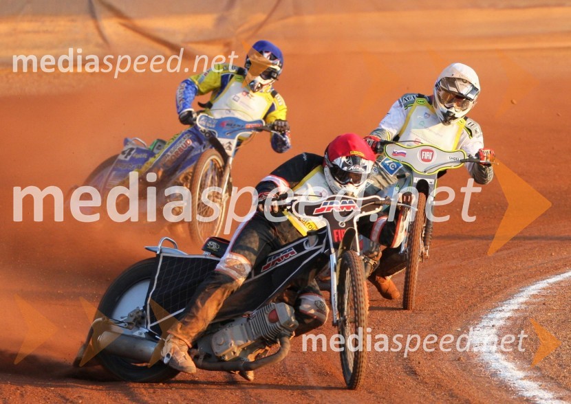 Nejc Malešič, Aleš Kraljič, Jernej PečnikSpeedway, državno prvenstvo posameznikov Slovenije in Hrvaške, 3. dirka