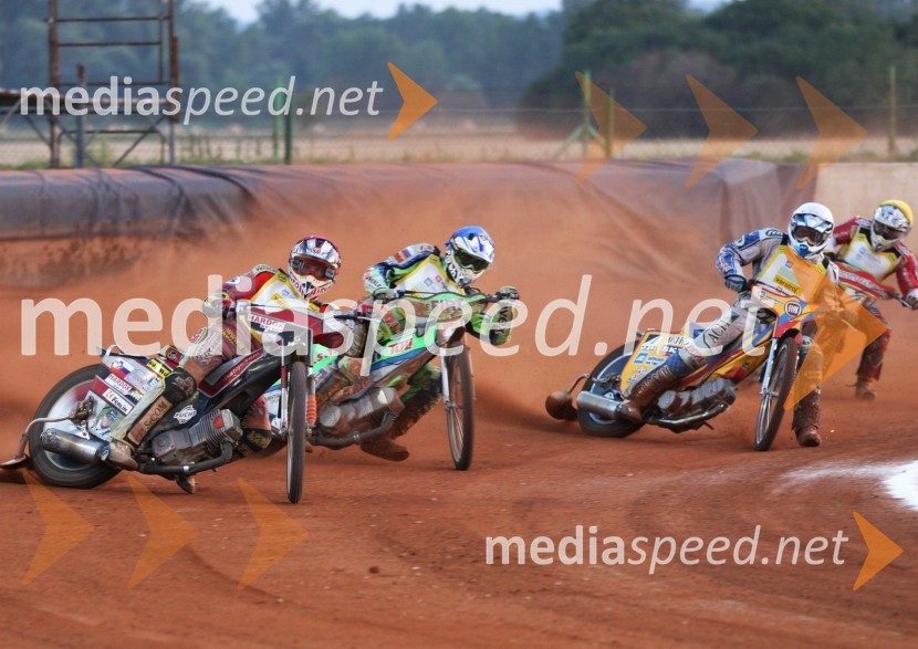 Denis Štojs, Beno Lipnik, Jernej Pečnik, Matic IvačičSpeedway, državno prvenstvo posameznikov Slovenije in Hrvaške, 3. dirka