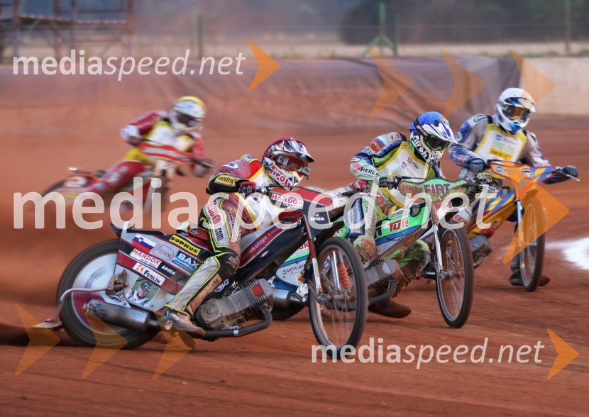 Denis Štojs, Beno Lipnik, Jernej Pečnik, Matic IvačičSpeedway, državno prvenstvo posameznikov Slovenije in Hrvaške, 3. dirka