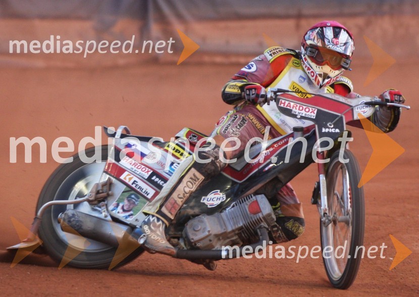 Denis Štojs (AMD Krško)Speedway, državno prvenstvo posameznikov Slovenije in Hrvaške, 3. dirka