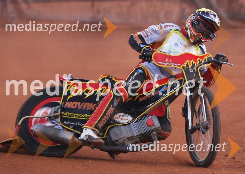 Aleksander Čonda (AMD Krško)Speedway, državno prvenstvo posameznikov Slovenije in Hrvaške, 3. dirka