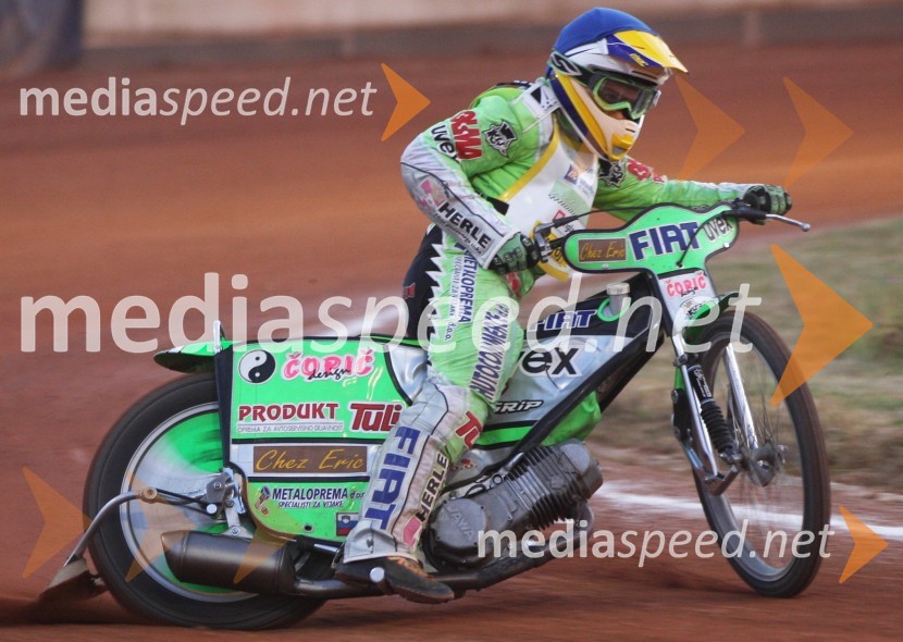 Nik Zupančič (AMTK Ljubljana)Speedway, državno prvenstvo posameznikov Slovenije in Hrvaške, 3. dirka