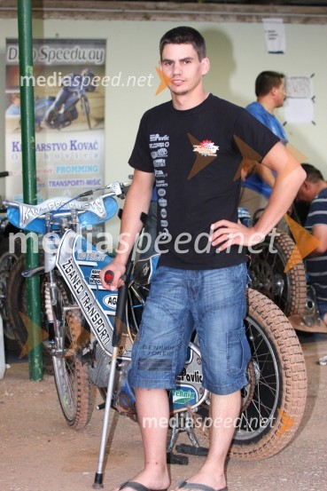 Jurica Pavlic (SK Unia Goričan)Speedway, državno prvenstvo posameznikov Slovenije in Hrvaške, 3. dirka