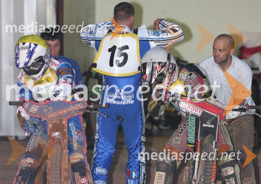 Matia Duh, ..., Matej Žagar, ..., Denis ŠtojsSpeedway, državno prvenstvo posameznikov Slovenije in Hrvaške, 3. dirka