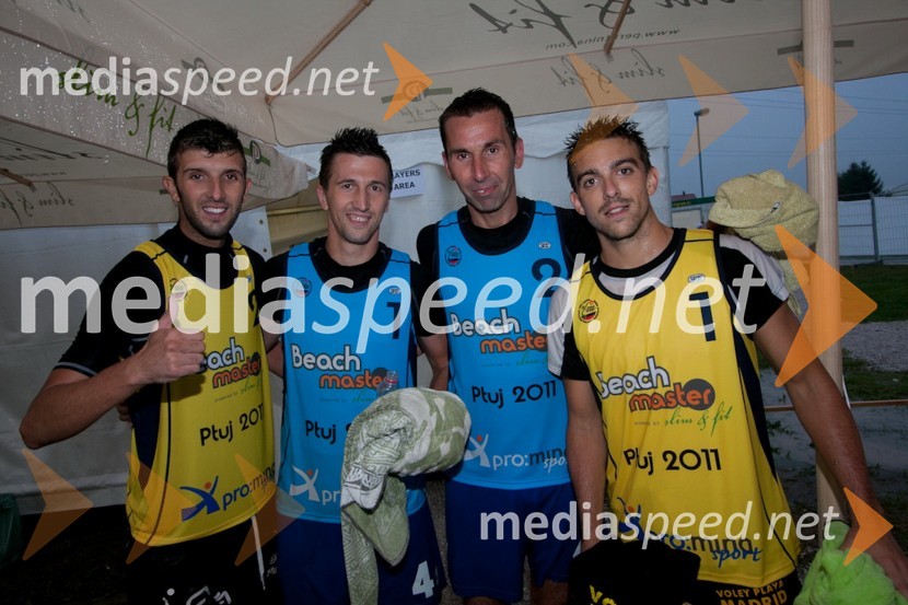 German Lopez, Španija, Darko Nojić, Hrvaška, Krešmir Perič, Hrvaška in Manuel De Amo, ŠpanijaBeachMaster 2011