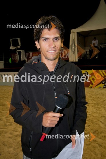 Miha Penko, moderator in športni komentatorBeachMaster 2011