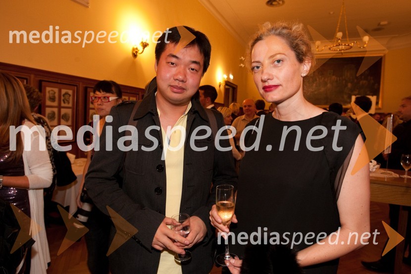 Ning Feng, violinist in Hermina Kovačič, novinarkaFestival Ljubljana 2011: Koncert kitajskega filharmoničnega orkestra Hangdžov