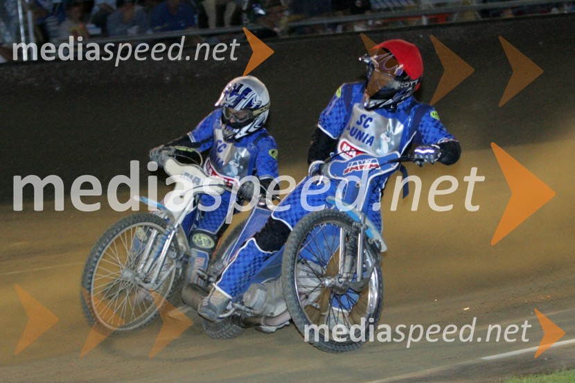 Nikola Martinec, SK Unia Goričan Hrvaška in Matija Duh, AMD KrškoSPEEDWAY, 3. dirka ekipnega DP Slovenije, Hrvaške in Avstrije