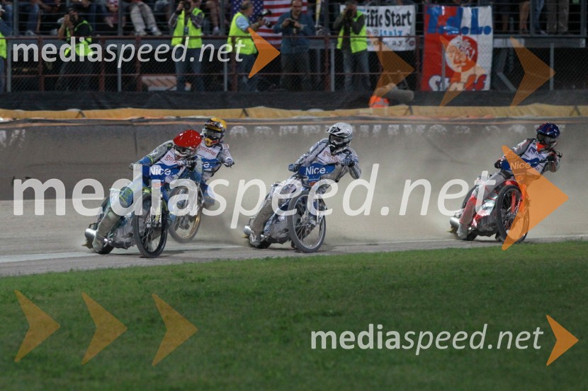 Antonio Lindback (Švedska), Emil Sayfutdinov (Rusija), Matej Žagar (Slovenija), Andreas Jonsson (Švedska)Speedway Grand Prix 2011, VN Italije - 6. dirka