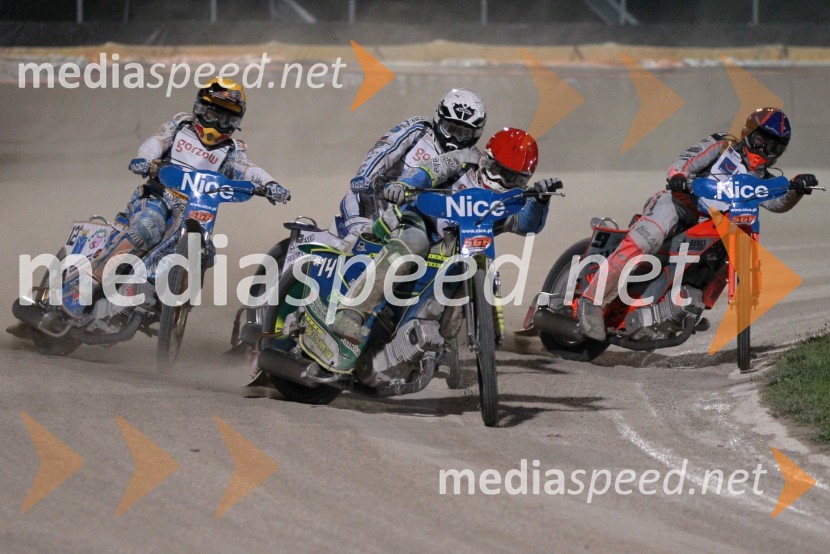 Emil Sayfutdinov (Rusija), Matej Žagar (Slovenija), Antonio Lindback (Švedska), Andreas Jonsson (Švedska)Speedway Grand Prix 2011, VN Italije - 6. dirka