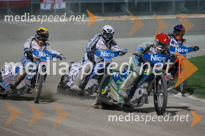 Emil Sayfutdinov (Rusija), Matej Žagar (Slovenija), Antonio Lindback (Švedska), Andreas Jonsson (Švedska)Speedway Grand Prix 2011, VN Italije - 6. dirka