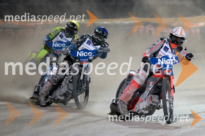 Kenneth Bjerre (Danska), Greg Hancock (ZDA), Andreas Jonsson (Švedska)Speedway Grand Prix 2011, VN Italije - 6. dirka