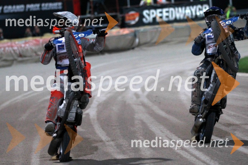 Andreas Jonsson (Švedska), Greg Hancock (ZDA)Speedway Grand Prix 2011, VN Italije - 6. dirka