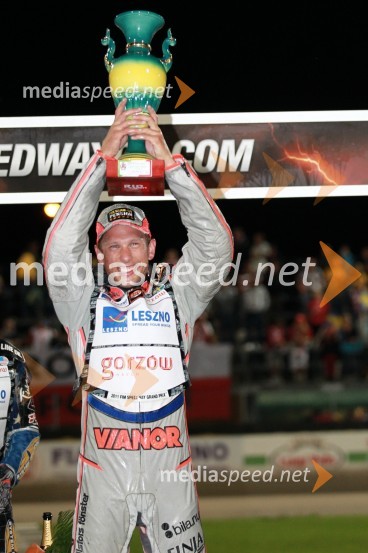 Andreas Jonsson (Švedska), zmagovalecSpeedway Grand Prix 2011, VN Italije - 6. dirka