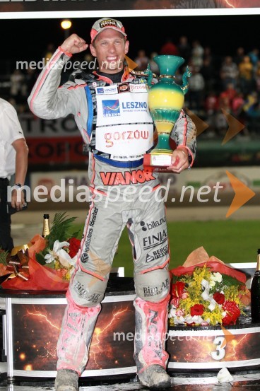 Andreas Jonsson (Švedska), zmagovalecSpeedway Grand Prix 2011, VN Italije - 6. dirka