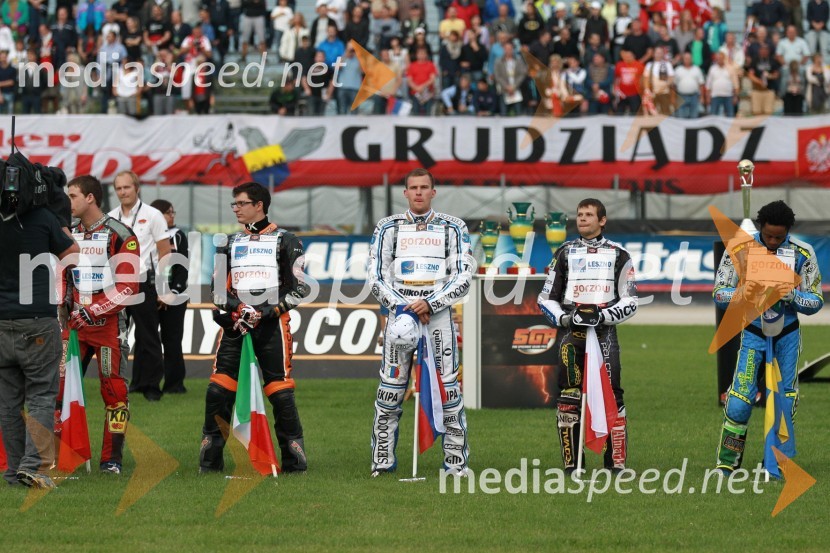 Guglielmo Franchetti (Italija), Mattia Carpanese (Italija), Matej Žagar (Slovenija), Janusz Kołodziej (Poljska), Antonio Lindback (Švedska)Speedway Grand Prix 2011, VN Italije - 6. dirka