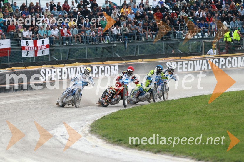 Matej Žagar (Slovenija), Magnus Zetterstrom (Švedska), Kenneth Bjerre (Danska), Emil Sayfutdinov (Rusija)Speedway Grand Prix 2011, VN Italije - 6. dirka