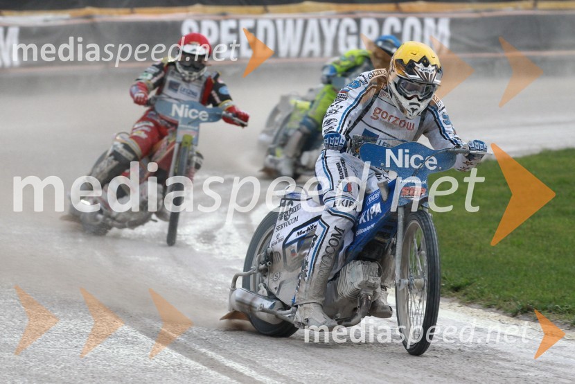 Magnus Zetterstrom (Švedska), Kenneth Bjerre (Danska), Matej Žagar (Slovenija)Speedway Grand Prix 2011, VN Italije - 6. dirka