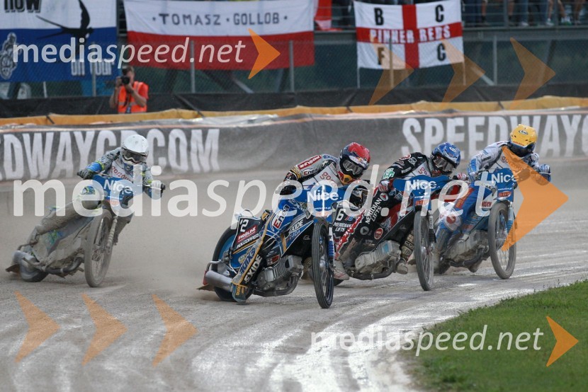 Antonio Lindback (Švedska), Jaroslaw Hampel (Poljska), Chris Harris (Velika Britanija), Nicki Pedersen (Danska)Speedway Grand Prix 2011, VN Italije - 6. dirka