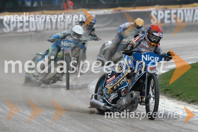 Antonio Lindback (Švedska), Chris Harris (Velika Britanija), Nicki Pedersen (Danska), Jaroslaw Hampel (Poljska)Speedway Grand Prix 2011, VN Italije - 6. dirka