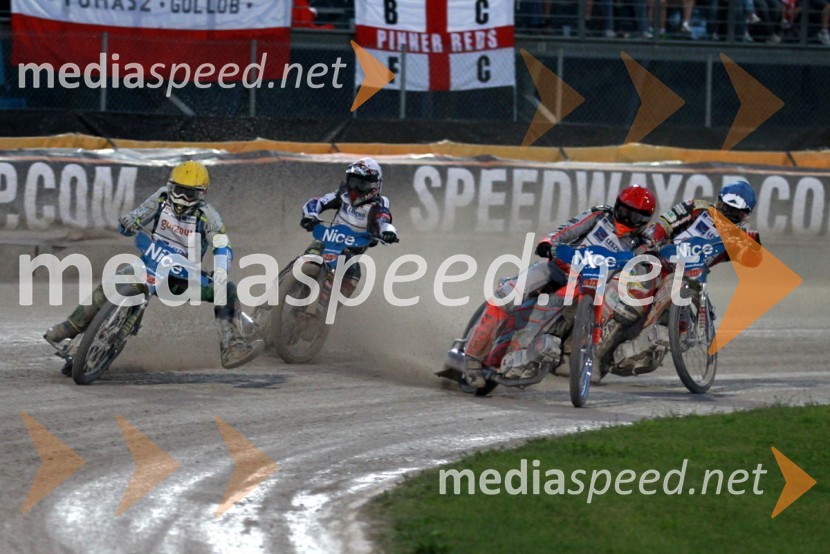 	Antonio Lindback (Švedska), Janusz Kołodziej (Poljska), Andreas Jonsson (Švedska), Magnus Zetterstrom (Švedska),Speedway Grand Prix 2011, VN Italije - 6. dirka