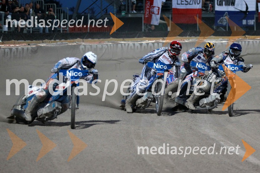 Nicki Pedersen (Danska), Matej Žagar (Slovenija), Jason Crump (Avstralija) in Chris Holder (Avstralija)Speedway Grand Prix 2011, VN Italije - 6. dirka