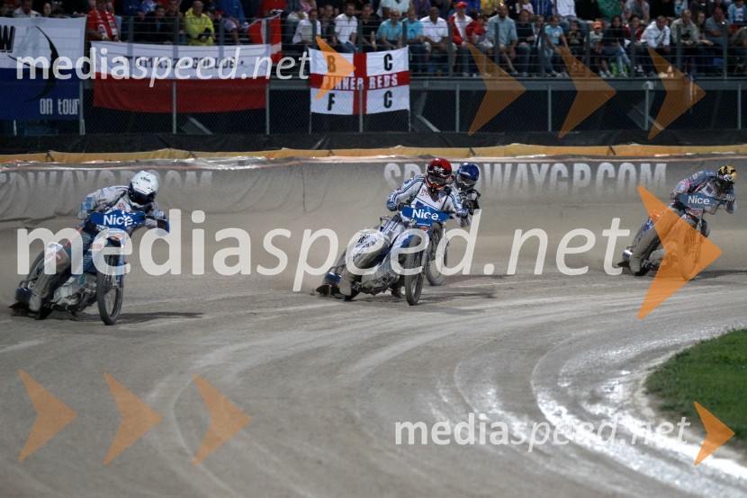 Nicki Pedersen (Danska), Matej Žagar (Slovenija), Chris Holder (Avstralija) in Jason Crump (Avstralija)Speedway Grand Prix 2011, VN Italije - 6. dirka