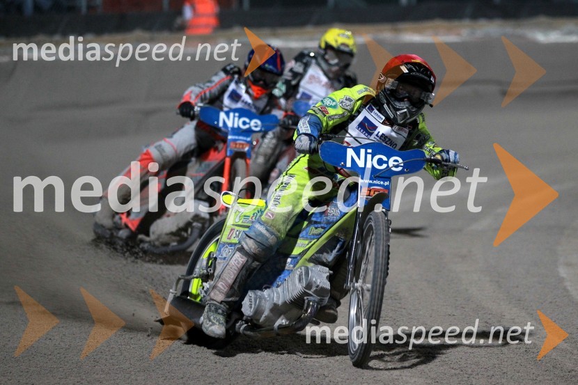 	Andreas Jonsson (Švedska), Chris Harris (Velika Britanija) in Kenneth Bjerre (Danska) 
Speedway Grand Prix 2011, VN Italije - 6. dirka