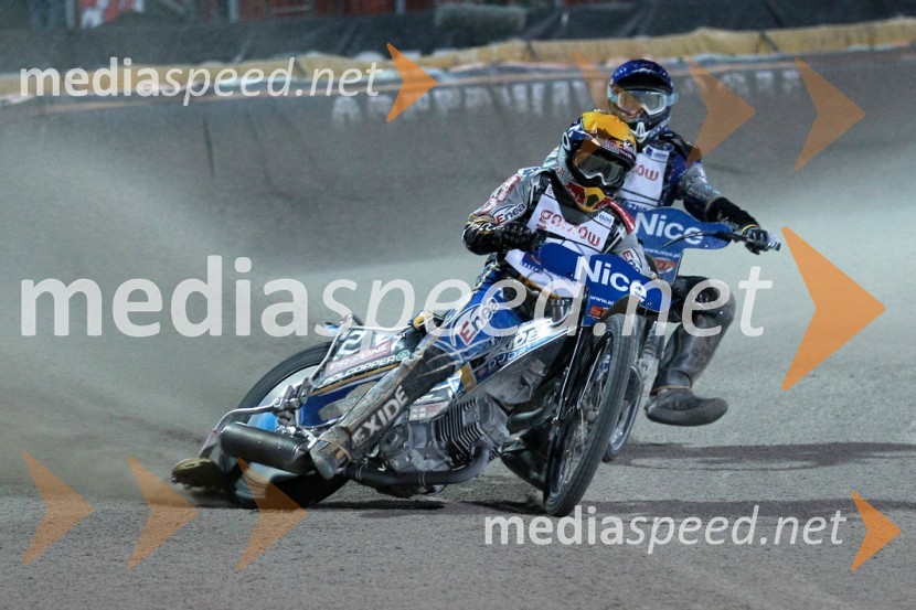 Jaroslaw Hampel (Poljska) in Chris Holder (Avstralija)Speedway Grand Prix 2011, VN Italije - 6. dirka