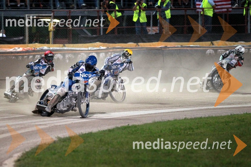 Janusz Kołodziej (Poljska), Fredrik Lindgren (Švedska), Matej Žagar (Slovenija) in Chris Harris (Velika Britanija)Speedway Grand Prix 2011, VN Italije - 6. dirka